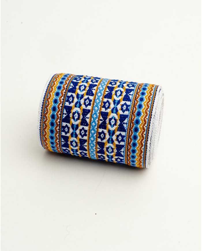 FAJA MAKI KINKUSHKA AZUL TEJIDA