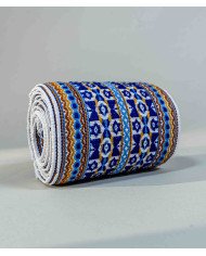 FAJA MAKI KINKUSHKA AZUL TEJIDA