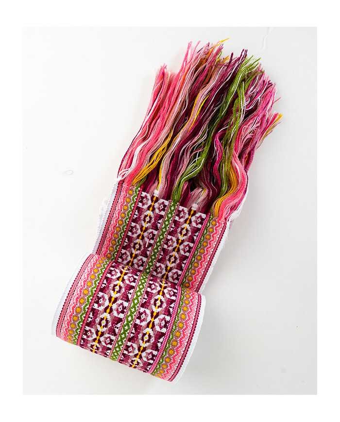 FAJA MAKI INTI ROSA TEJIDA