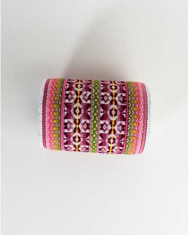 FAJA MAKI INTI ROSA TEJIDA