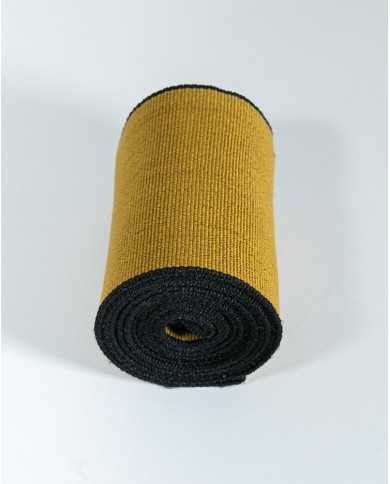 FAJA LLANA MOSTAZA TEJIDA