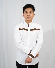 CAMISA KINKU TURQUESA CON CINTA TEJIDA (S)