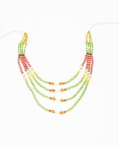 COLLAR Y ARETES GIRASOL: CRISTALES