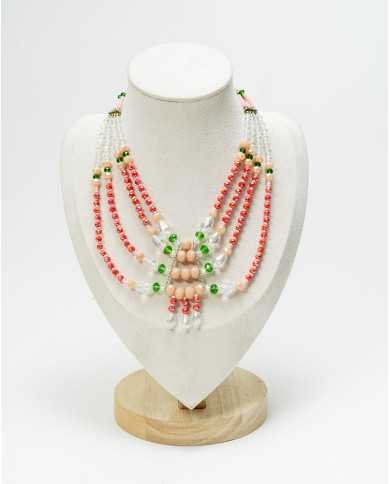 COLLAR Y ARETES MARIPOSA CRISTALES