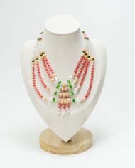 COLLAR Y ARETES MARIPOSA CRISTALES