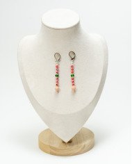 COLLAR Y ARETES MARIPOSA CRISTALES