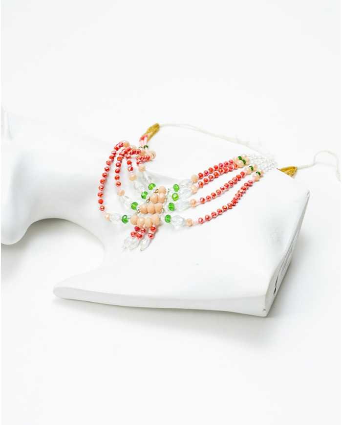 COLLAR Y ARETES MARIPOSA CRISTALES