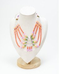 COLLAR Y ARETES MARIPOSA CRISTALES