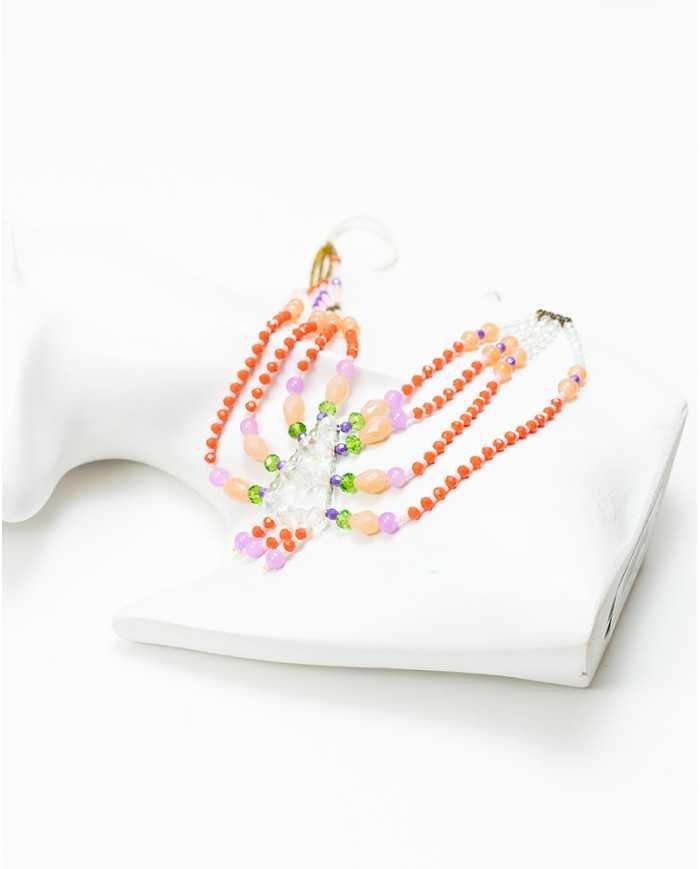 COLLAR Y ARETES MARIPOSA CRISTALES