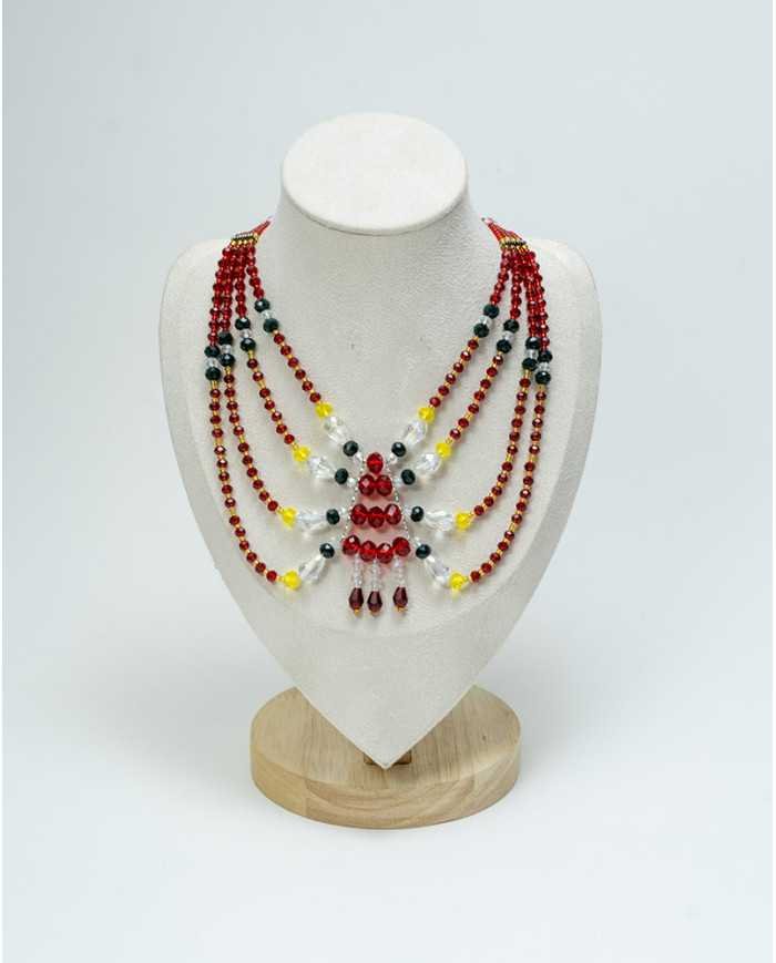 COLLAR Y ARETES MARIPOSA CRISTALES