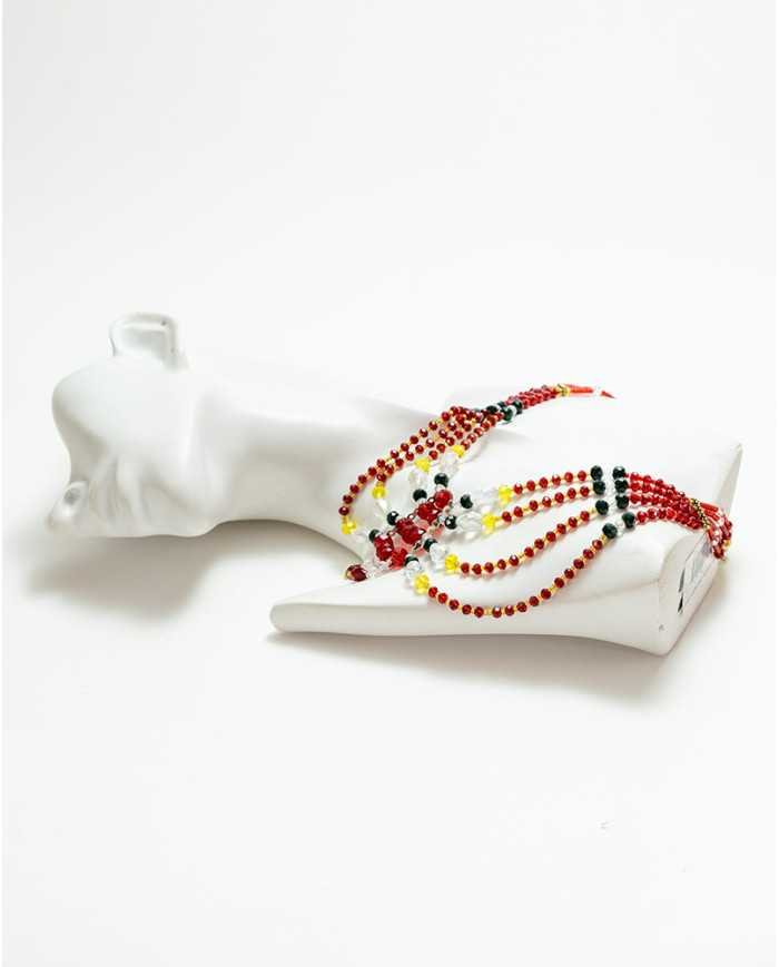 COLLAR Y ARETES MARIPOSA CRISTALES