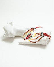 COLLAR Y ARETES MARIPOSA CRISTALES