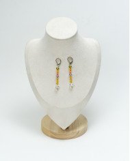 COLLAR Y ARETES MARIPOSA CRISTALES