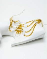 COLLAR Y ARETES MARIPOSA CRISTALES