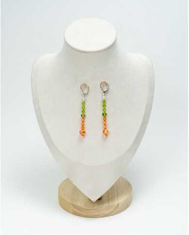 COLLAR Y ARETES RAYMI CRISTALES