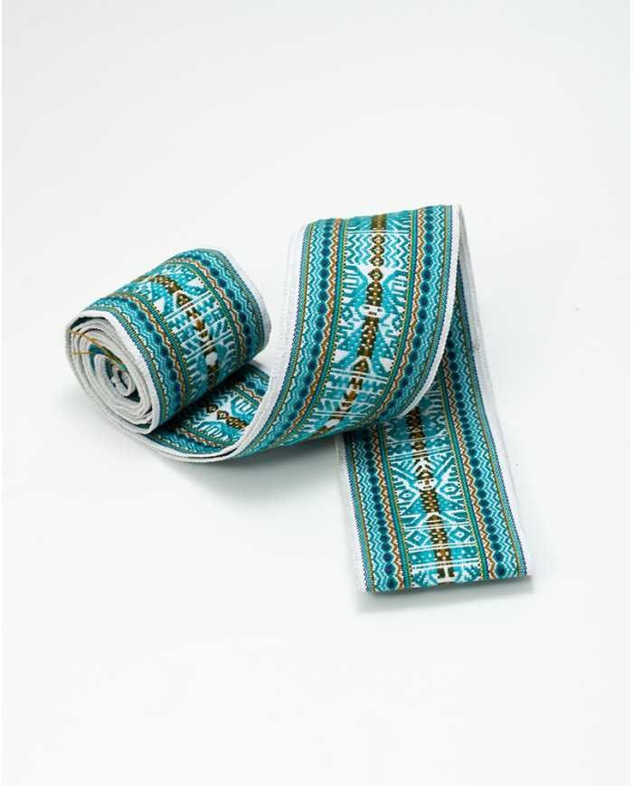 FAJA MAKI TURQUESA TEJIDA