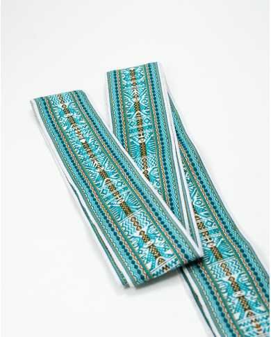 FAJA MAKI TURQUESA TEJIDA