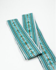 FAJA MAKI TURQUESA TEJIDA