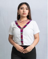BLUSA WARMI BLANCO TEJIDO