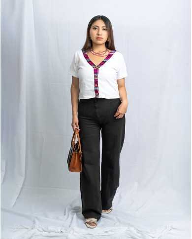 BLUSA WARMI BLANCO TEJIDO