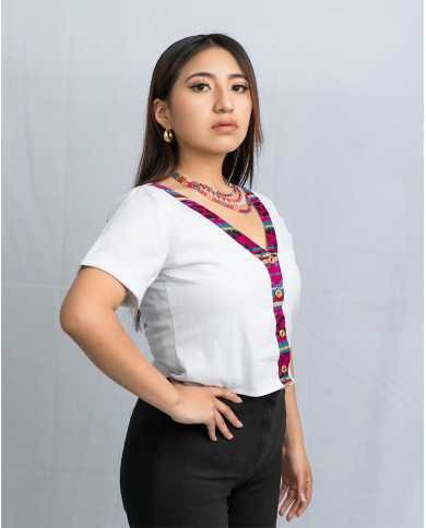 BLUSA WARMI BLANCO TEJIDO