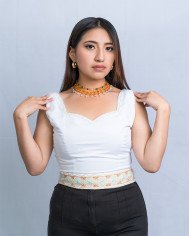 TOP KILLA BLANCO BORDADO ORLÓN