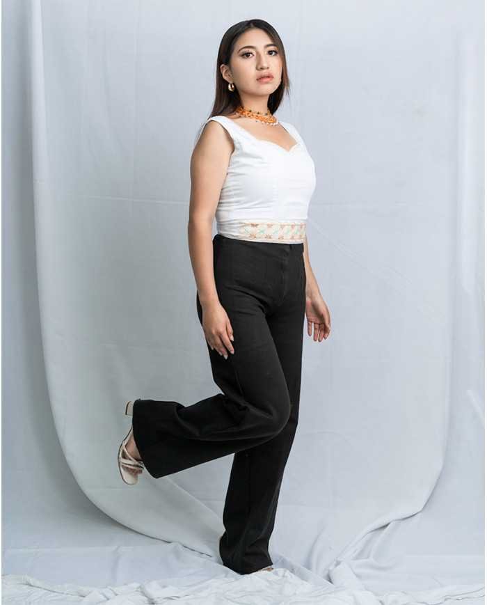 TOP KILLA BLANCO BORDADO ORLÓN