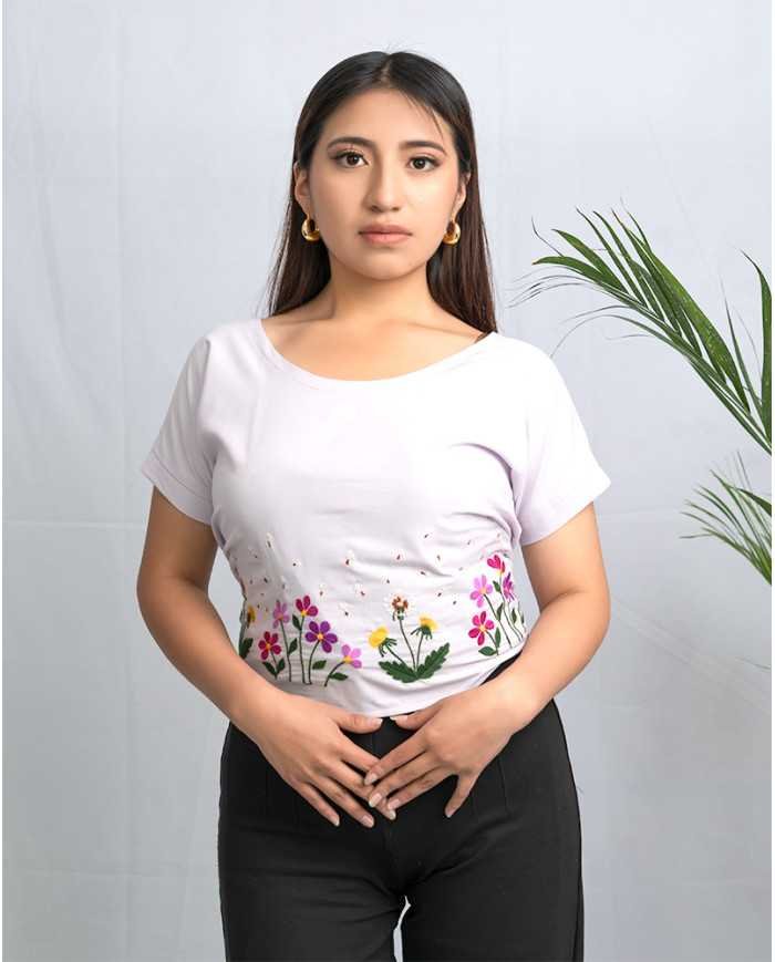 BLUSA SAMAY LILA BORDADO ORLÓN