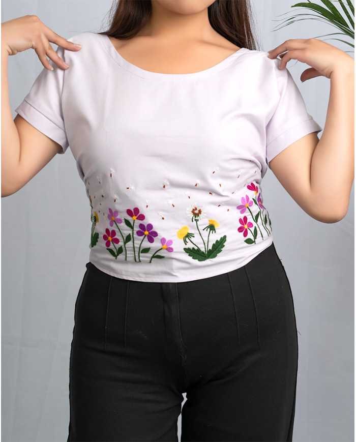 BLUSA SAMAY LILA BORDADO ORLÓN