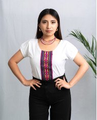 BLUSA PACHA BLANCO TEJIDO