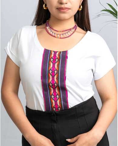 BLUSA PACHA BLANCO TEJIDO