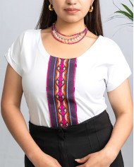 BLUSA PACHA BLANCO TEJIDO