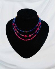 COLLAR Y ARETES MUSKUY CRISTALES