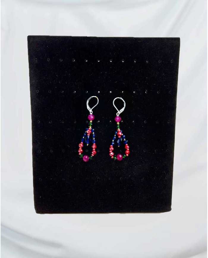 COLLAR Y ARETES MUSKUY CRISTALES