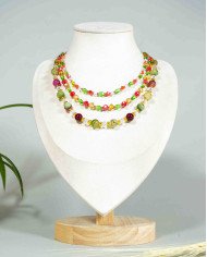 COLLAR Y ARETES INTI CRISTALES