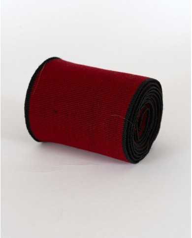 FAJA LLANA ROJO TEJIDO ANCHA