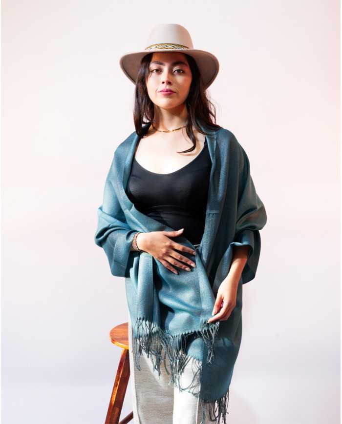 CHAL BRILLO TURQUESA