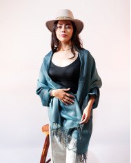 CHAL BRILLO TURQUESA