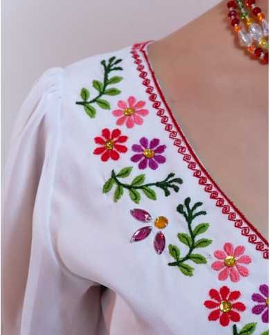 BLUSA WIÑARIK ROJO BORDADO ORLÓN