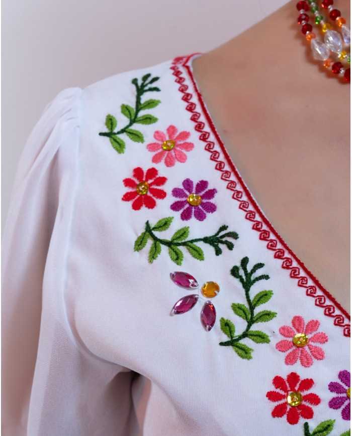 BLUSA WIÑARIK ROJO BORDADO ORLÓN