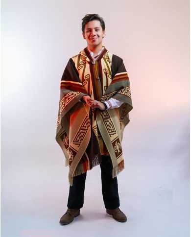 PONCHO UNISEX ARTESANAL CAFE