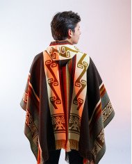 PONCHO UNISEX ARTESANAL CAFE