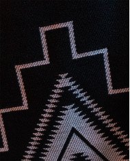 PONCHO UNISEX ARTESANAL GRUESO NEGRO