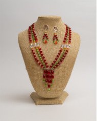 COLLAR WIÑARIK ROJO CASCADA