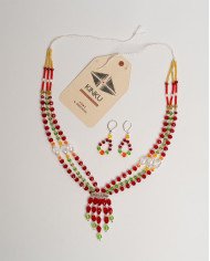 COLLAR WIÑARIK ROJO CASCADA