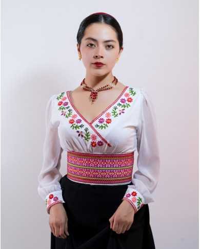 COLLAR WIÑARIK ROJO CASCADA