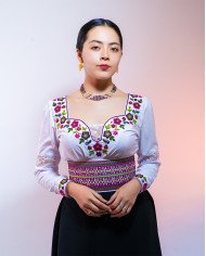 COLLAR KAMANA VINO 3 FILAS