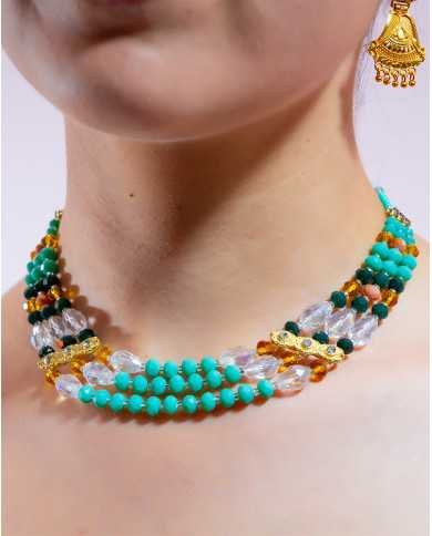 COLLAR KAMANA PETROLEO 3 FILAS