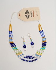 COLLAR KAMANA AZUL 3 FILAS