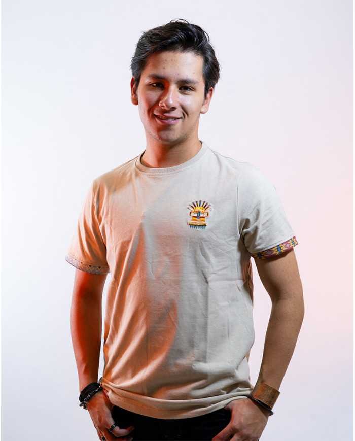 CAMISETA AYA BEIGE HOMBRE